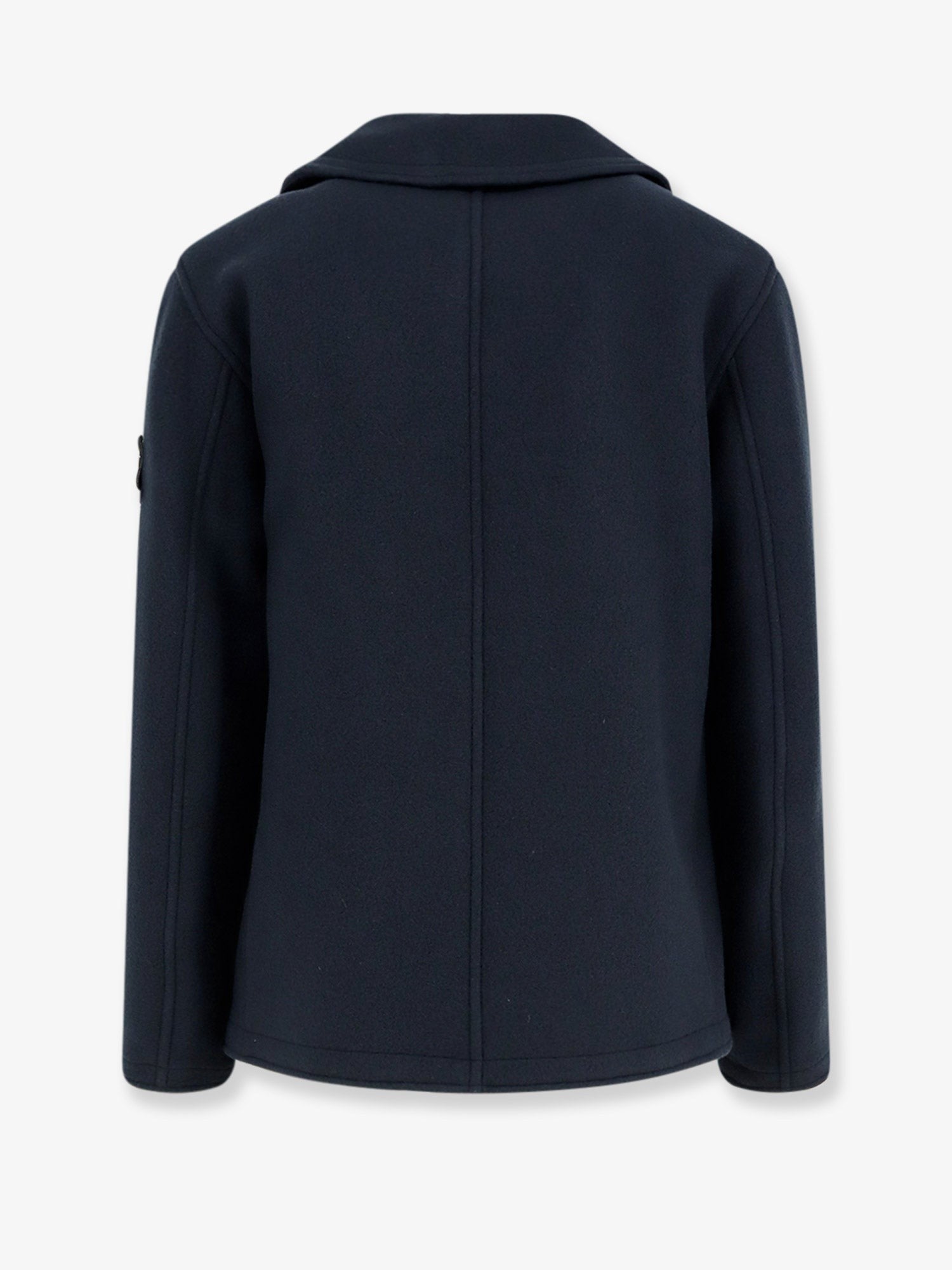 Stone Island Men's Wool Blend Coat Blue
