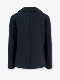 Stone Island Men's Wool Blend Coat Blue