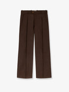 Walk In Paris Men's Wool Blend Flared Trousers Brown
