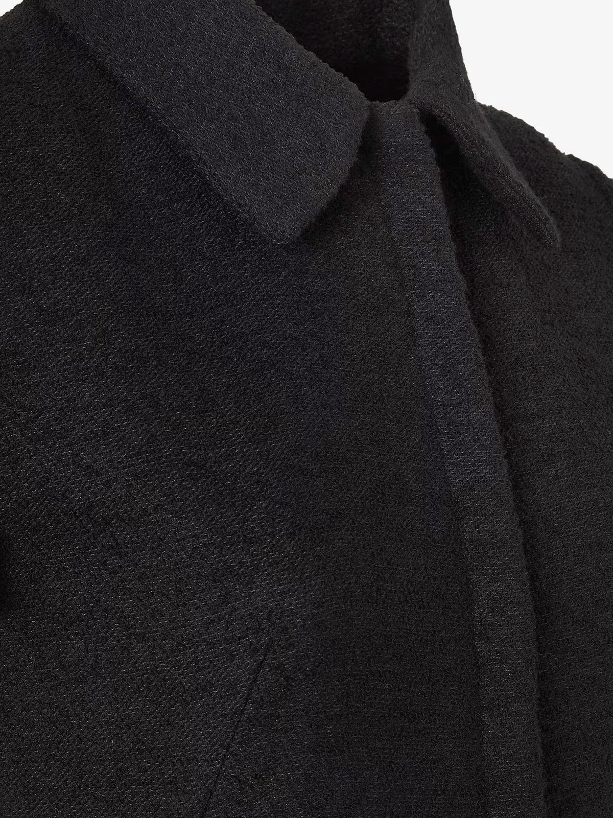 Fendi Women's Wool Blend Long Dress Black