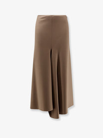 Nude Lucy Women's Wool Blend Long Skirt Beige