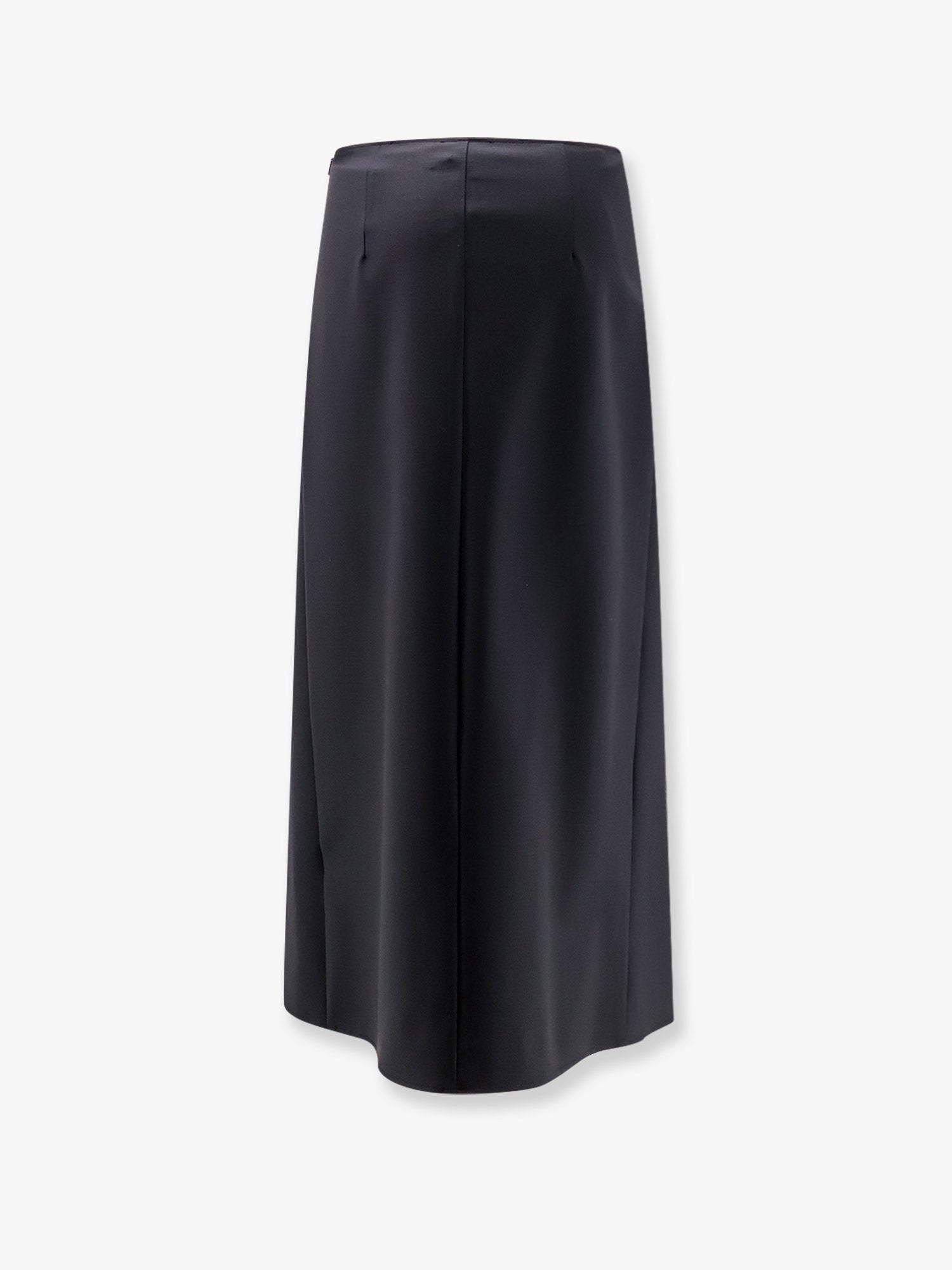 Nude Women's Wool Blend Long Skirt Black
