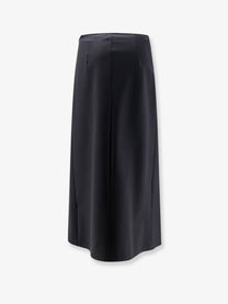 Nude Women's Wool Blend Long Skirt Black