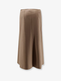 Nude Lucy Women's Wool Blend Long Skirt Beige