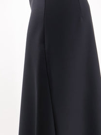 Nude Women's Wool Blend Long Skirt Black