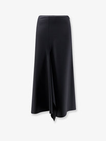 Nude Women's Wool Blend Long Skirt Black