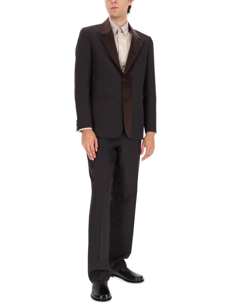 Fendi Men's Wool Blend Pants Brown