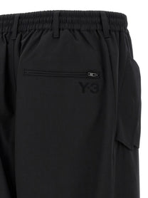 Y-3 Wool Blend Pants Black