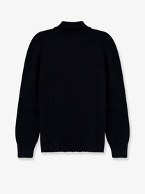 Alpha-Studio Men's Wool Blend Ribbed Collar Sweater Blue, view 2
