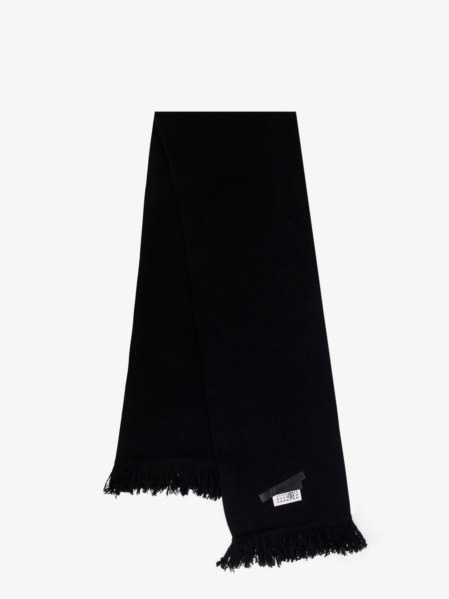 MM6 Maison Margiela Men's Wool Blend Scarf Black