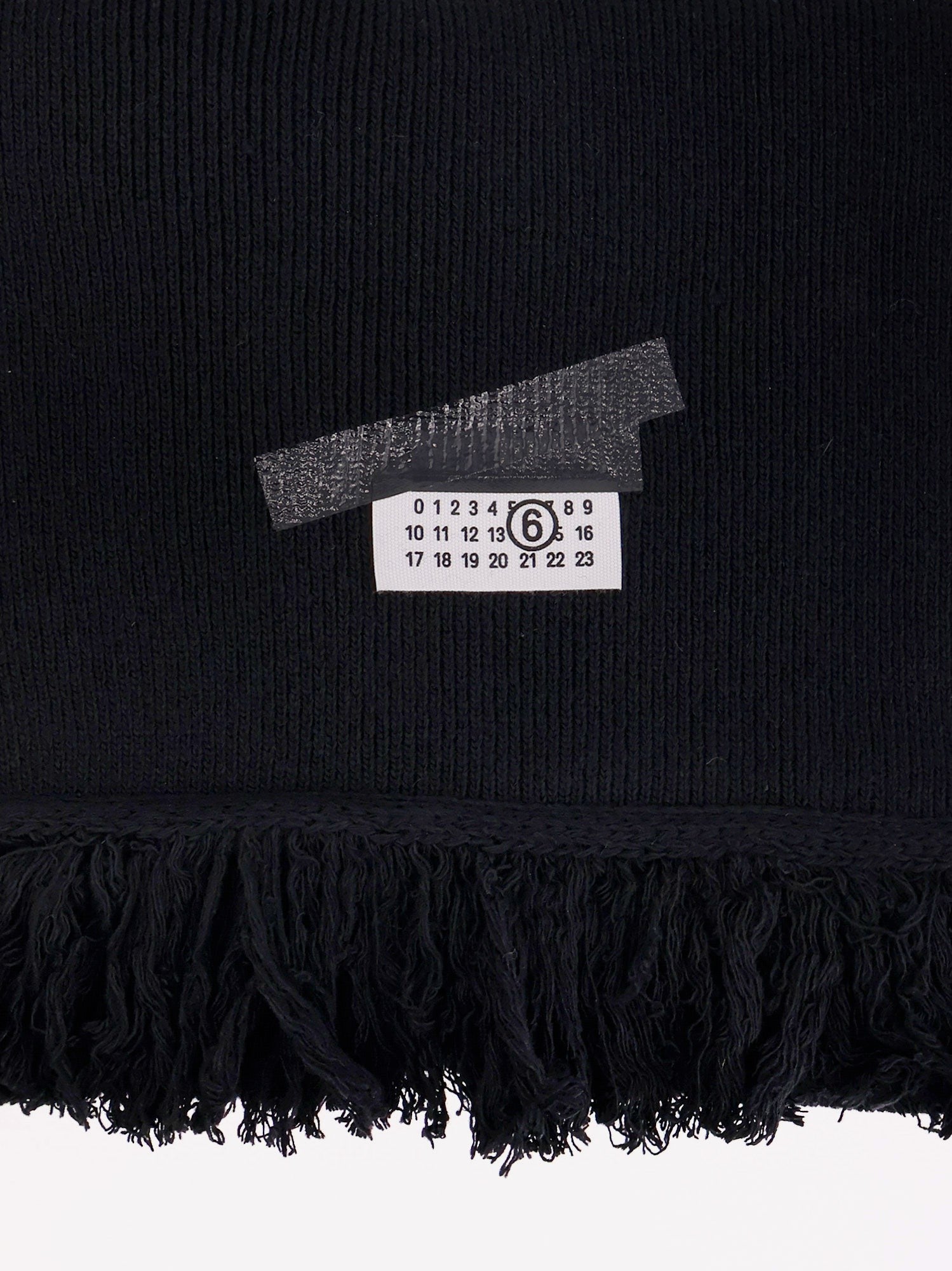 MM6 Maison Margiela Men's Wool Blend Scarf Black