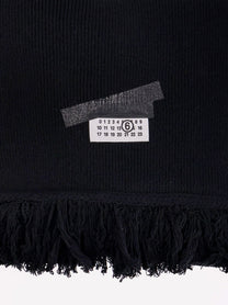 MM6 Maison Margiela Men's Wool Blend Scarf Black