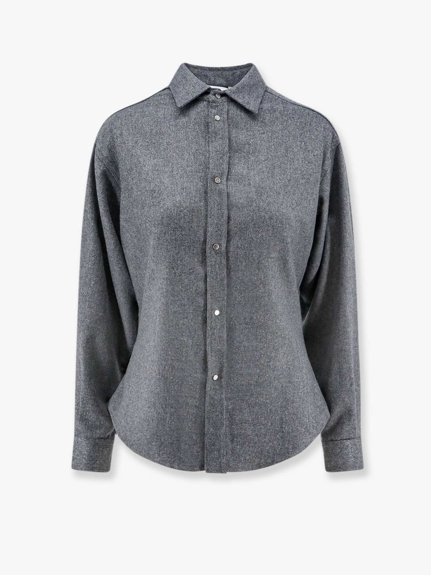 Nude Lucy Women's Wool Blend Shirt Grey