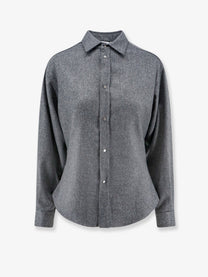 Nude Lucy Women's Wool Blend Shirt Grey