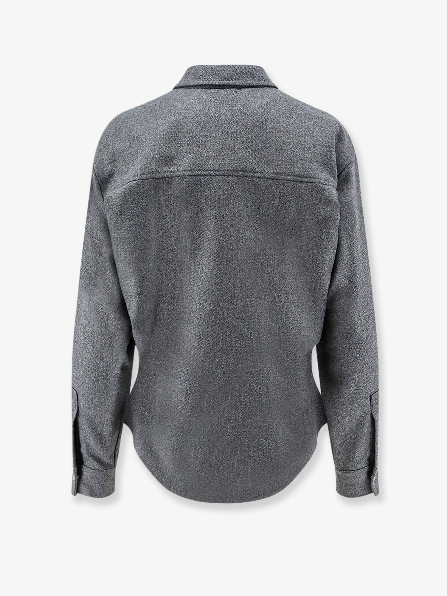 Nude Lucy Women's Wool Blend Shirt Grey