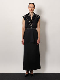 Toteme Women's Wool Blend Skirt Black