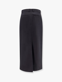 Toteme Women's Wool Blend Skirt Black