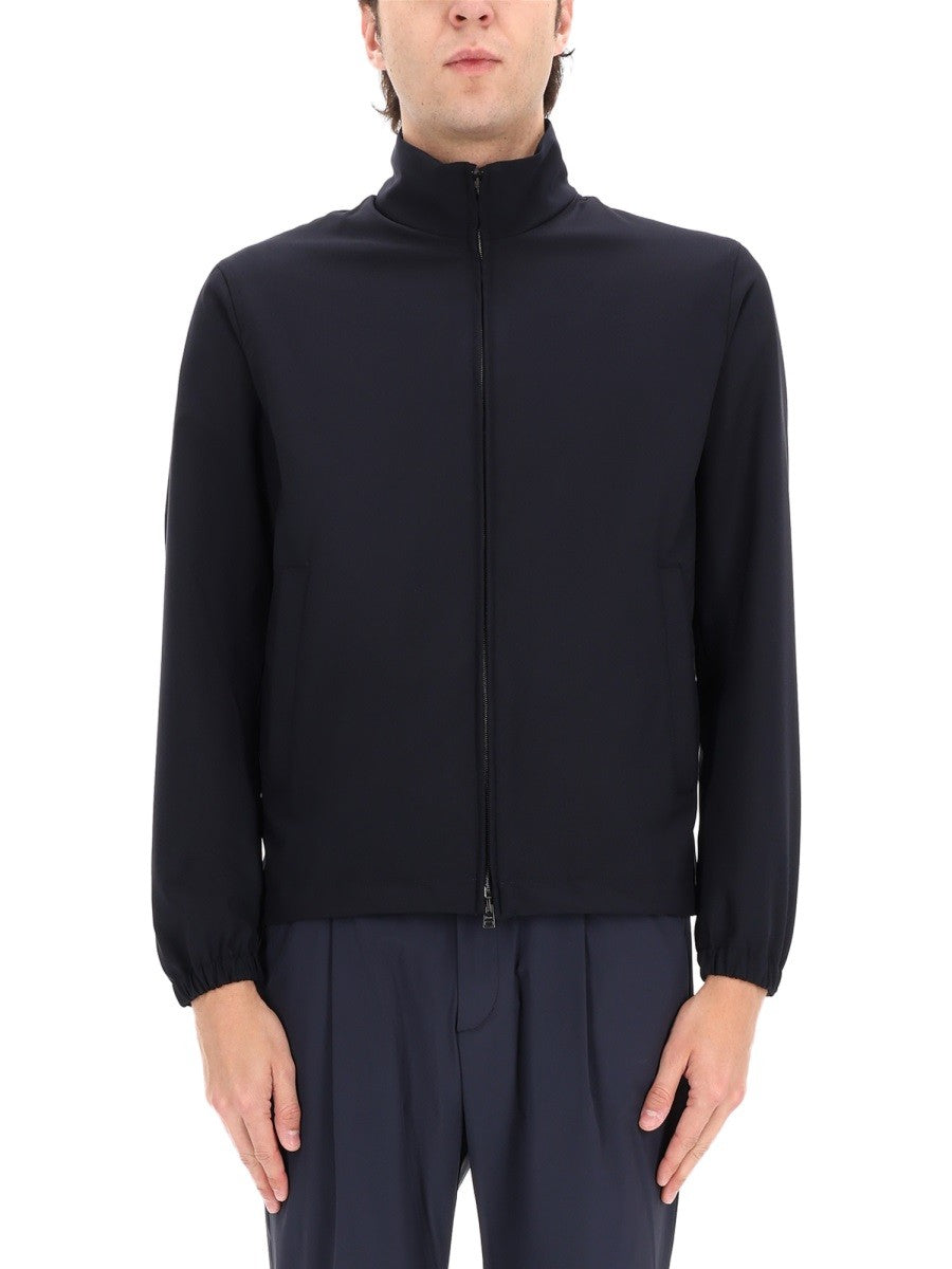 Herno Men's Wool Blend Sports Jacket Blue