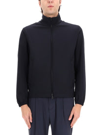Herno Men's Wool Blend Sports Jacket Blue