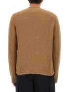 Jil Sander Men's Wool Blend Sweater Beige, view 3