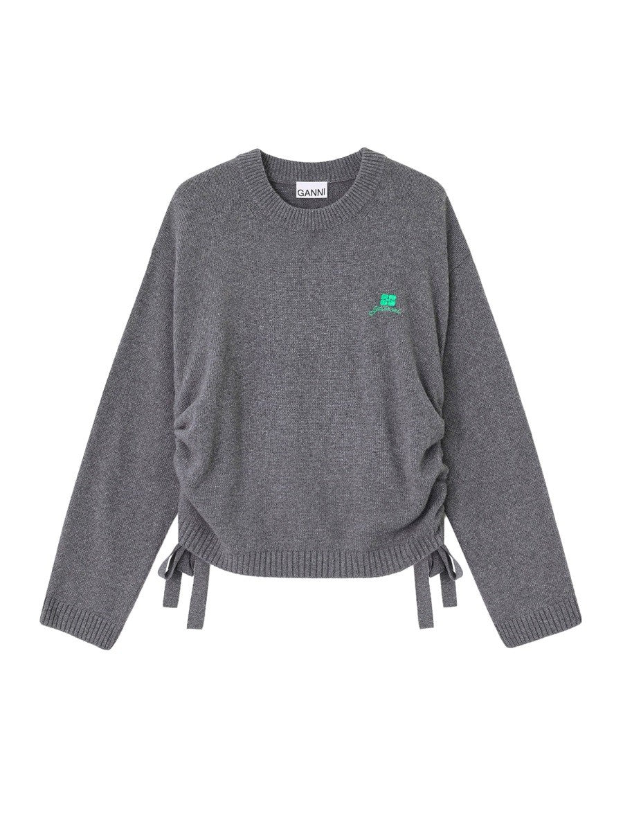 Ganni Women's Wool Blend Sweater Grey