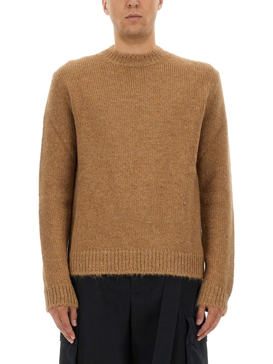 Jil Sander Men's Wool Blend Sweater Beige