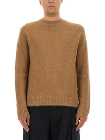 Jil Sander Men's Wool Blend Sweater Beige