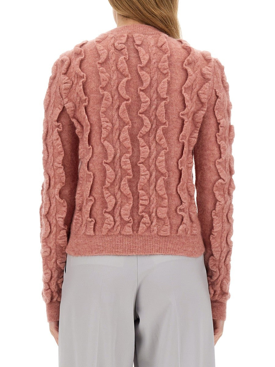 Moschino Women's Wool Blend Sweater Blue, view 3