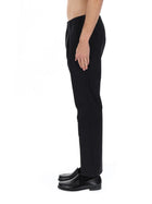 Herno Men's Wool Blend Tailored Pants Black, view 5