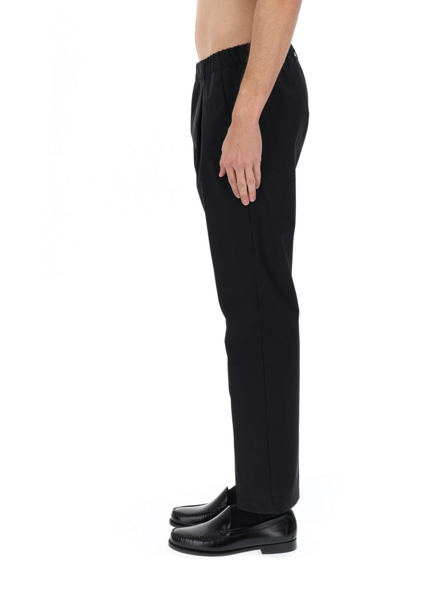 Herno Men's Wool Blend Tailored Pants Black