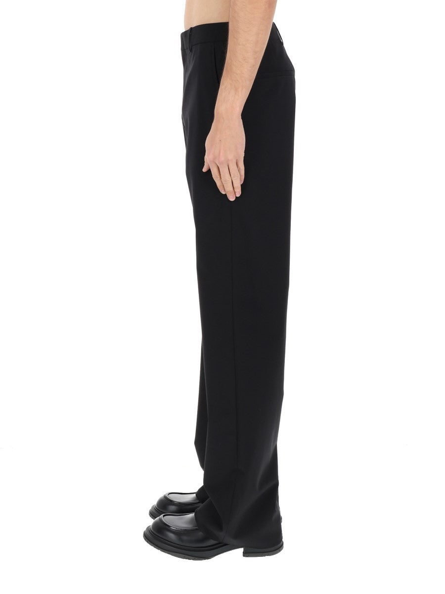 Gucci Men's Wool Blend Tailored Pants Black
