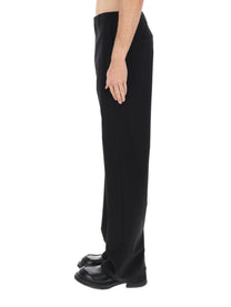 Gucci Men's Wool Blend Tailored Pants Black
