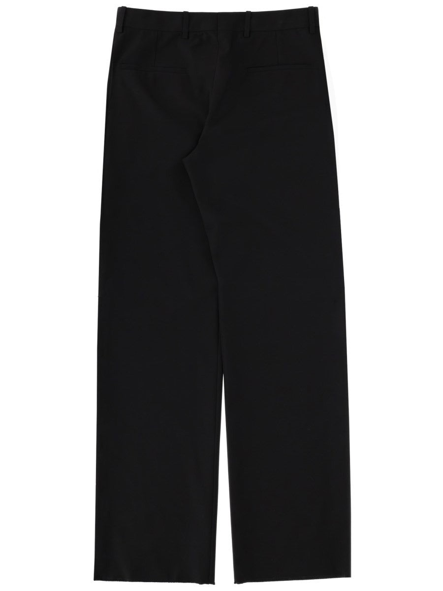Gucci Men's Wool Blend Tailored Pants Black