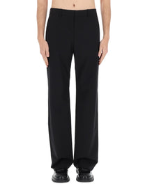 Gucci Men's Wool Blend Tailored Pants Black