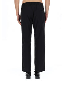 Herno Men's Wool Blend Tailored Pants Black