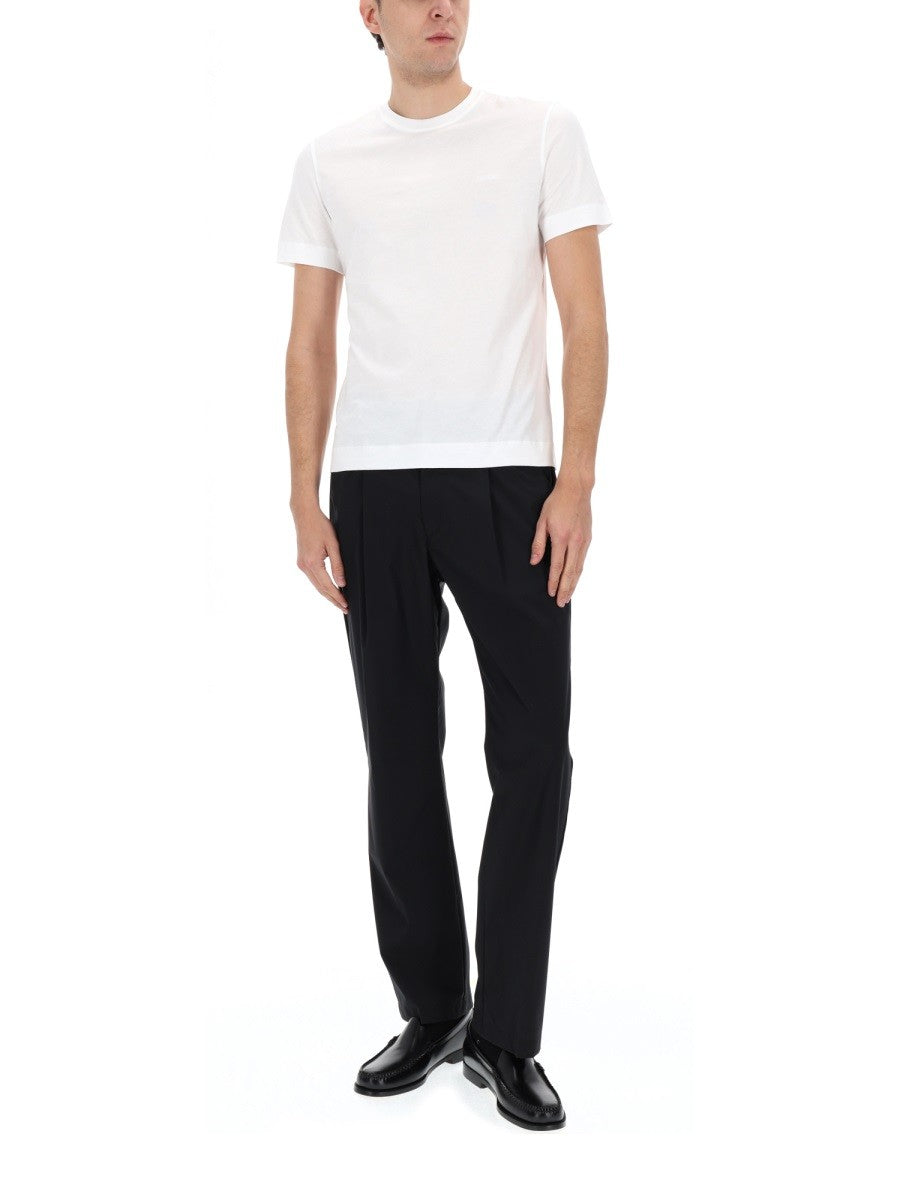 Herno Men's Wool Blend Tailored Pants Black