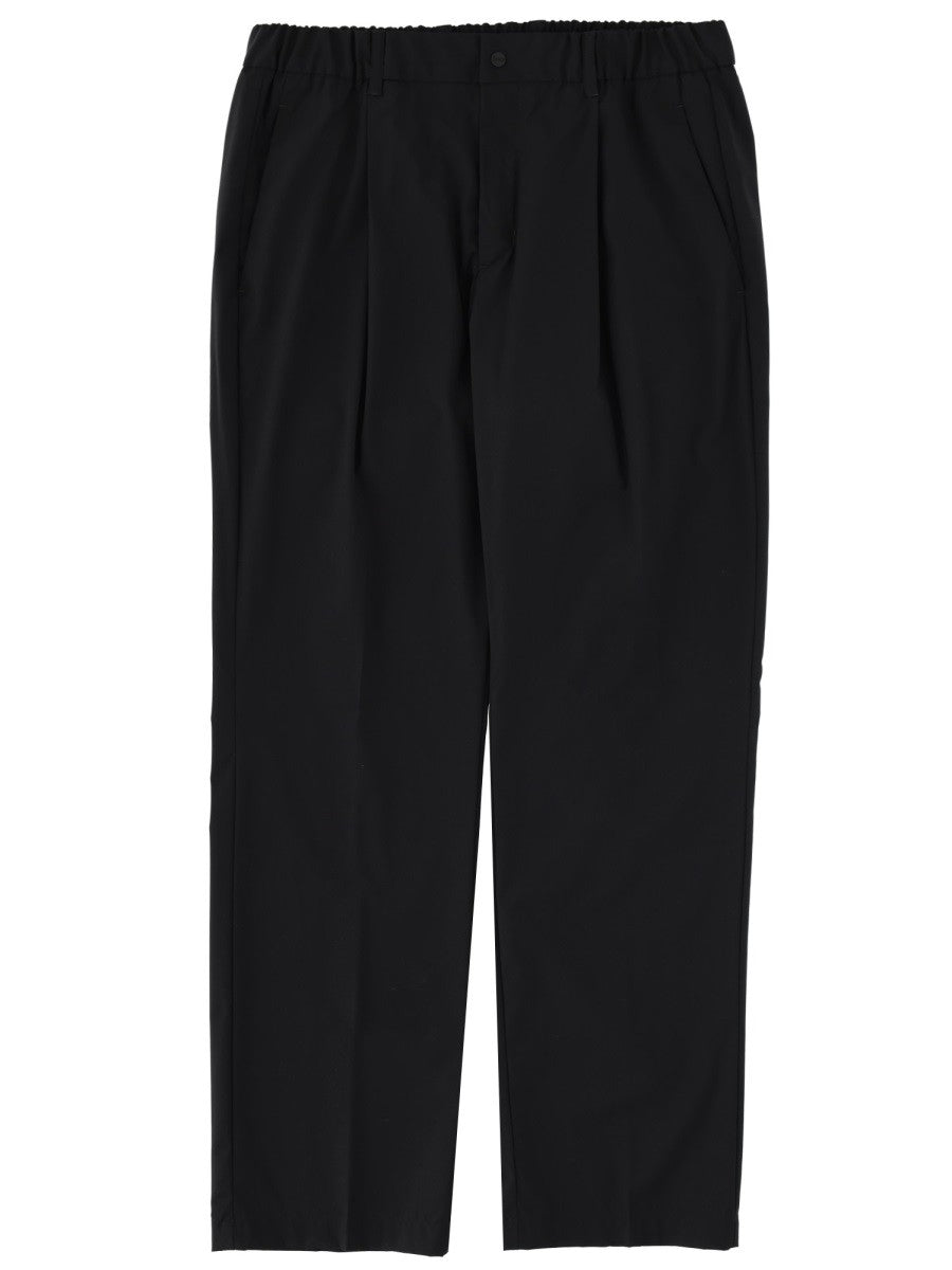 Herno Men's Wool Blend Tailored Pants Black