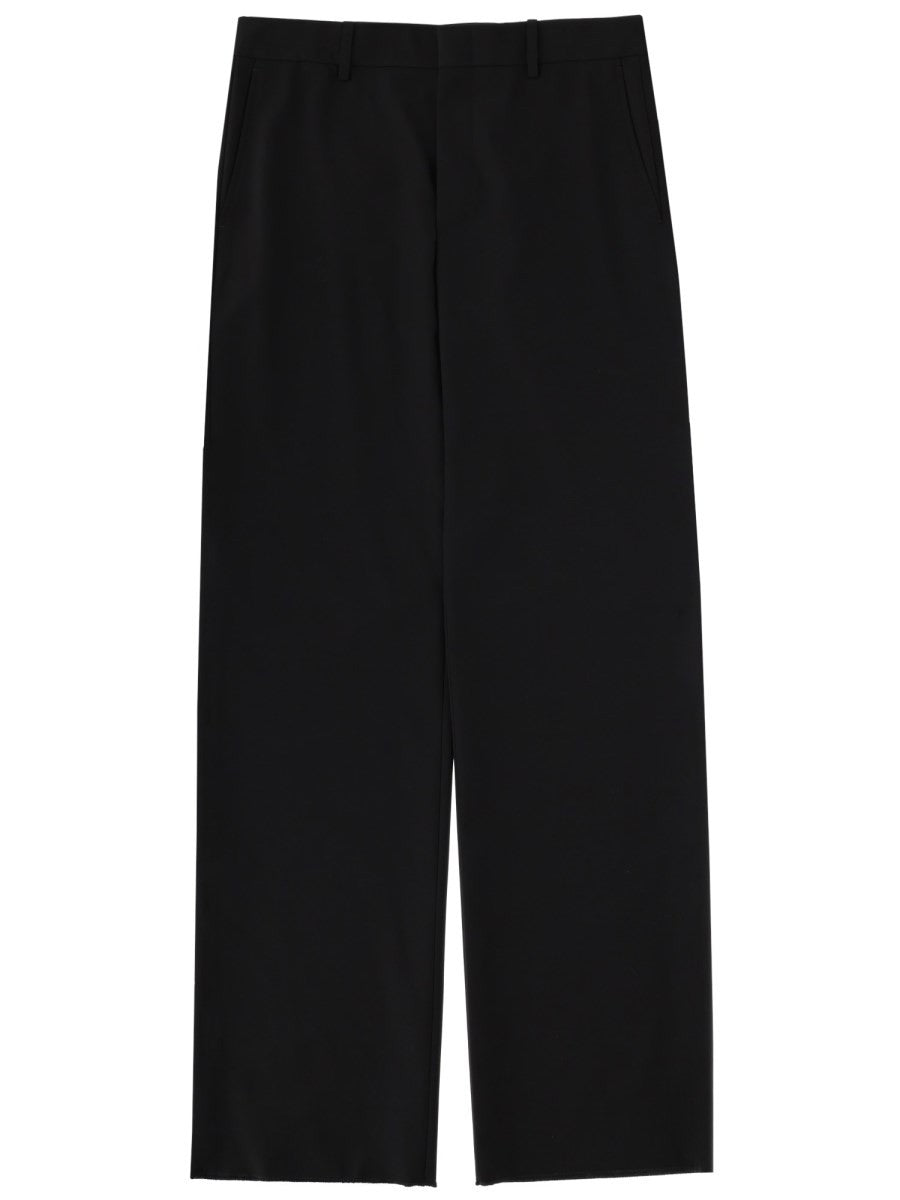 Gucci Men's Wool Blend Tailored Pants Black