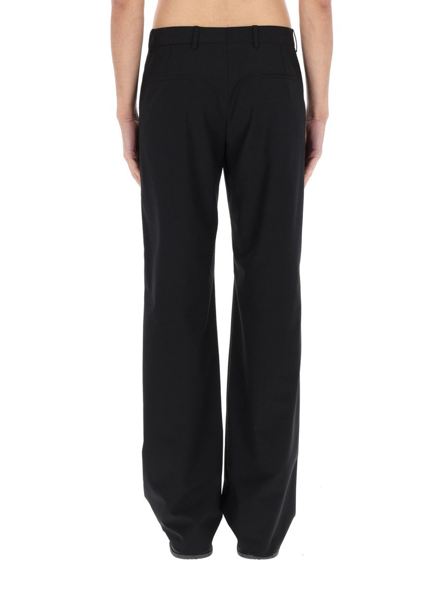 Gucci Men's Wool Blend Tailored Pants Black