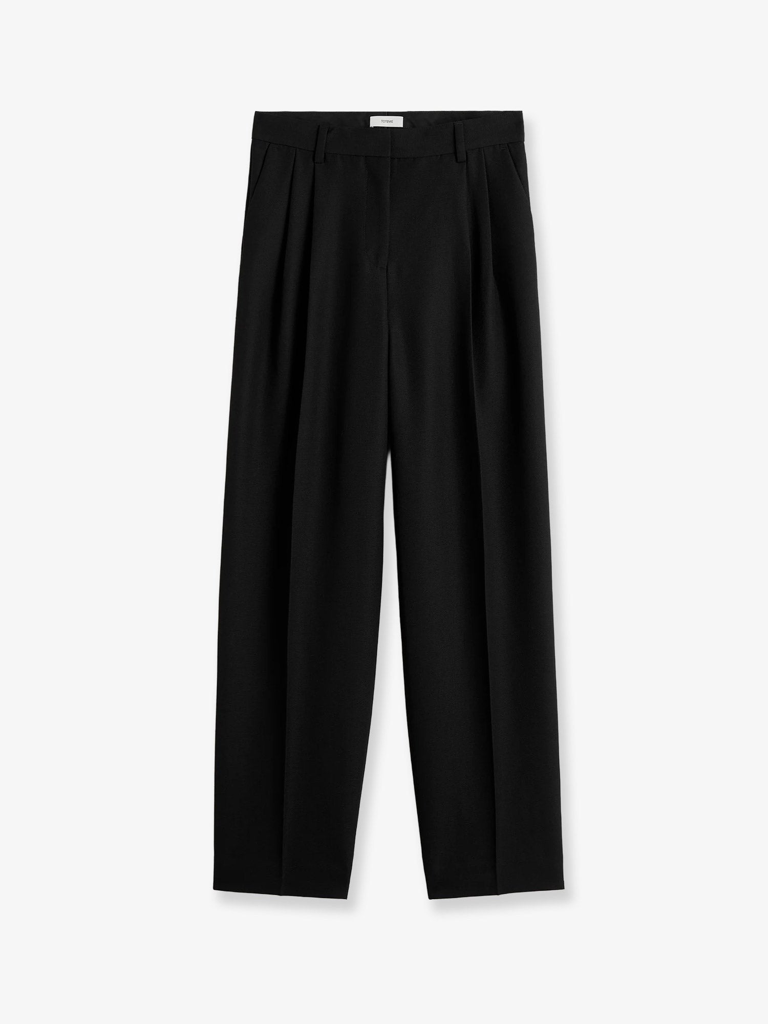 Toteme Women's Wool Blend Tailored Trousers Black