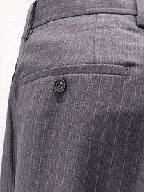 Tonywack Men's Wool Blend Trousers Grey