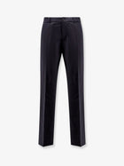 Moncler Men's Wool Blend Trousers Blue