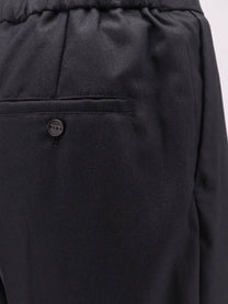 Hevò Men's Wool Blend Trousers Black
