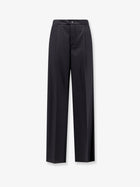 Hevò Men's Wool Blend Trousers Black