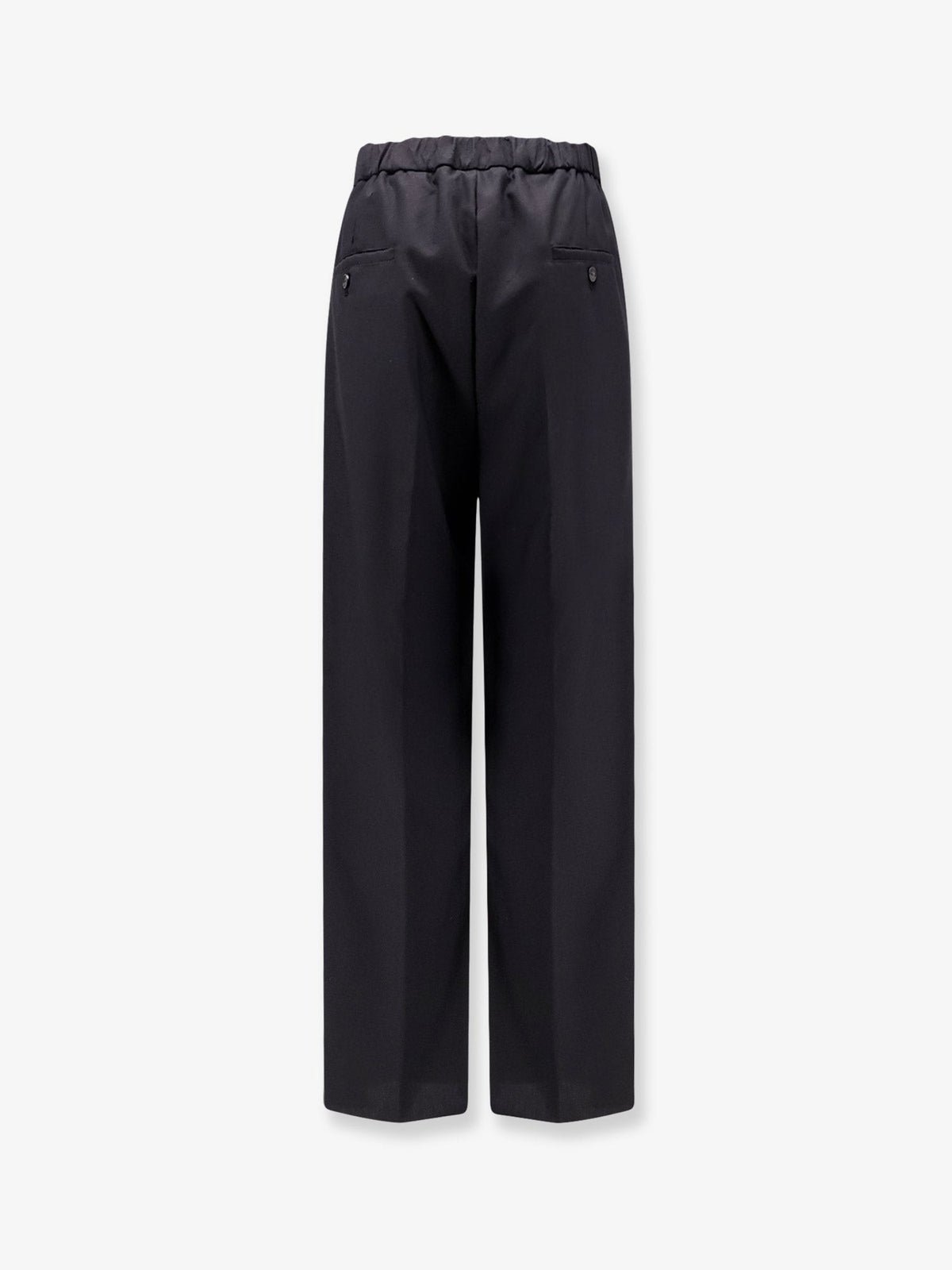 Hevò Men's Wool Blend Trousers Black