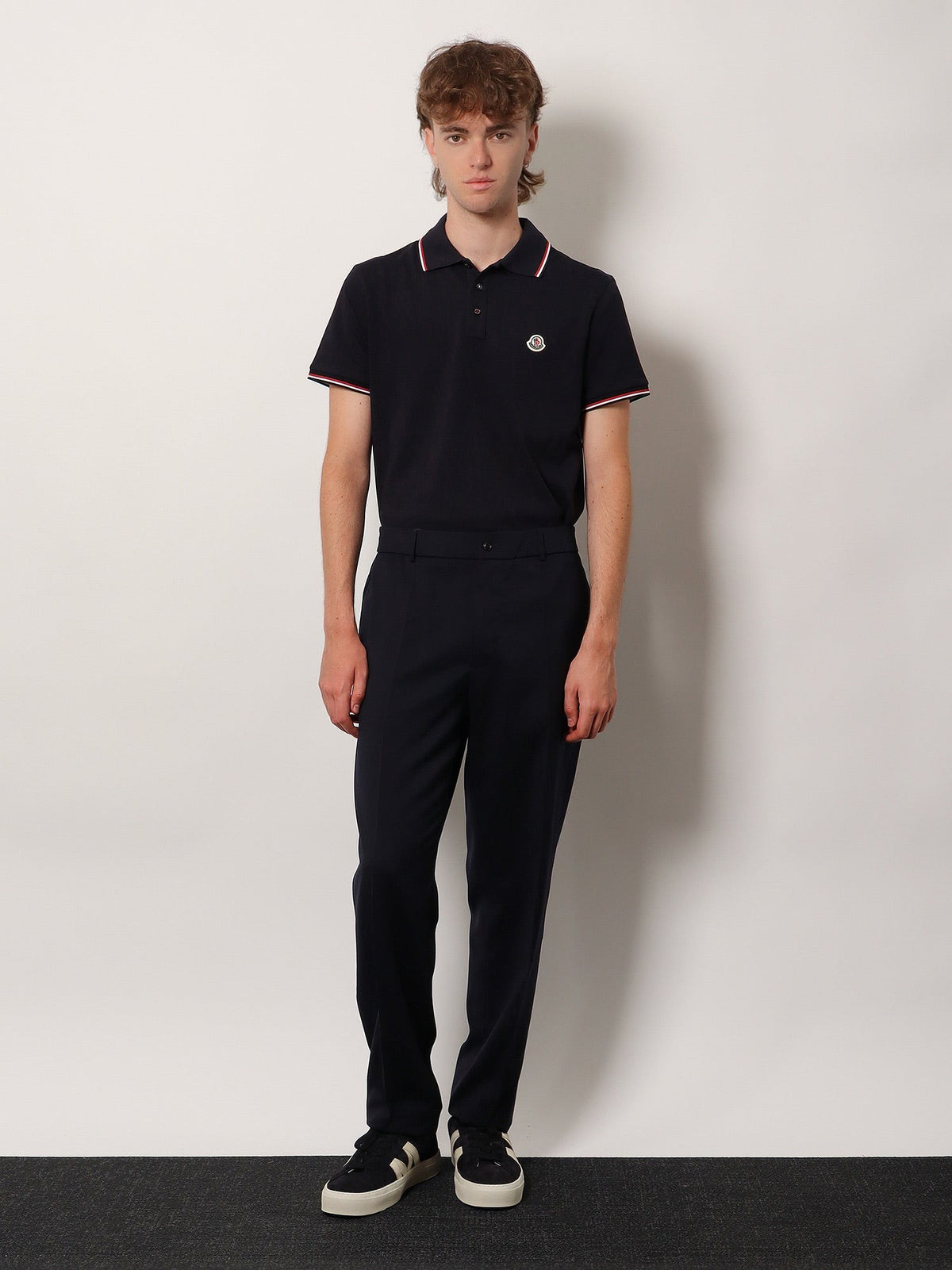Moncler Men's Wool Blend Trousers Blue, view 2