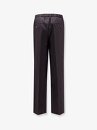 Hevò Men's Wool Blend Trousrs Brown