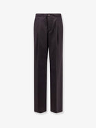 Hevò Men's Wool Blend Trousrs Brown
