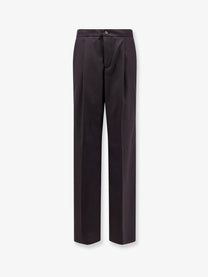 Hevò Men's Wool Blend Trousrs Brown