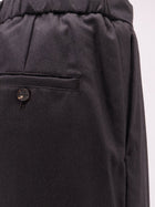 Hevò Men's Wool Blend Trousrs Brown